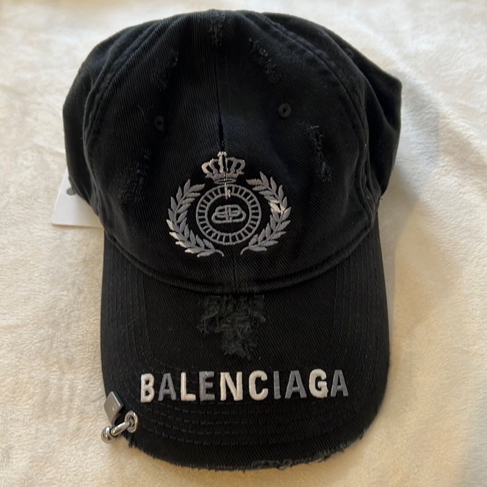 Balenciaga Destroyed Piercing Cap